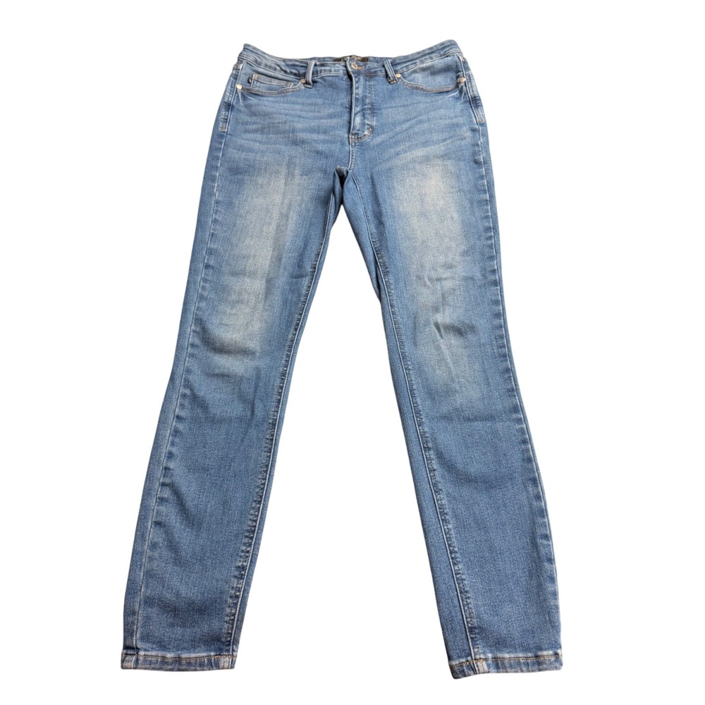 Judy Blue High Rise Skinny Jeans Medium Wash Blue JB88799 MD-CO Size 11/30